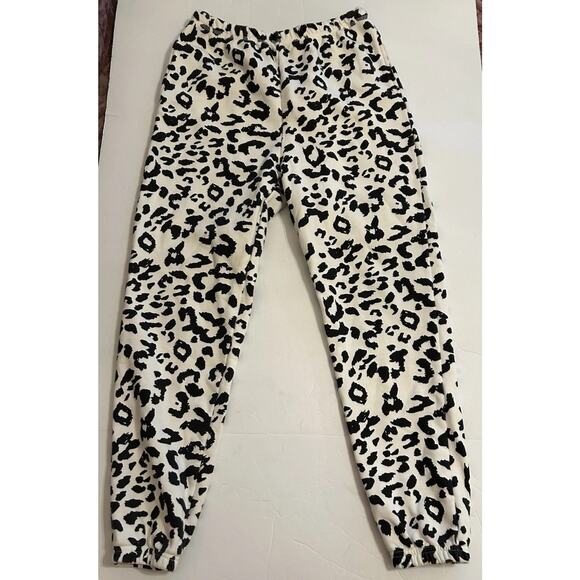 Brunette The Label Snow Leopard Joggers L/XL 100% Cotton Best Friend Sweatpants - Picture 7 of 10